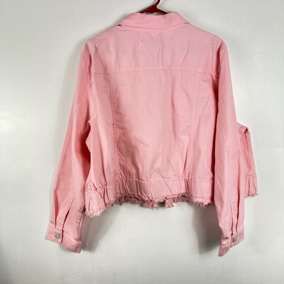 EST 1946 Denim 22/24 w pink jacket nwt 26 p2p  21 length crop nwt grey bottom - Picture 3 of 9